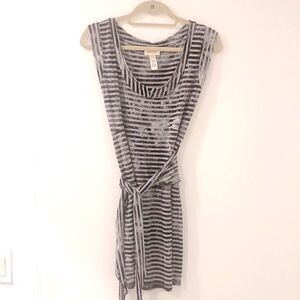 Like New DIESEL JERSEY MINI DRESS TIE WAIST